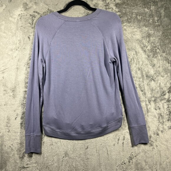 Athleta Mindset Sweater Women Size XS Purple Long Sleeve Lightweight Sweatshirt - Picture 6 of 6